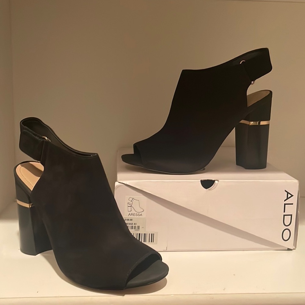 ALDO peep toe booties